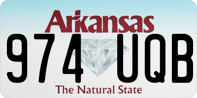 AR license plate 974UQB