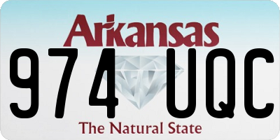 AR license plate 974UQC