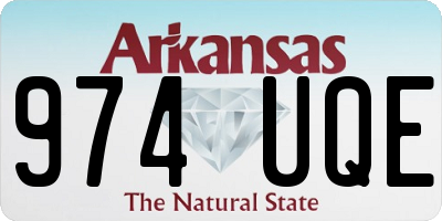 AR license plate 974UQE