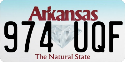 AR license plate 974UQF