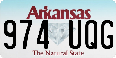 AR license plate 974UQG