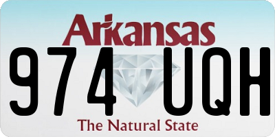 AR license plate 974UQH