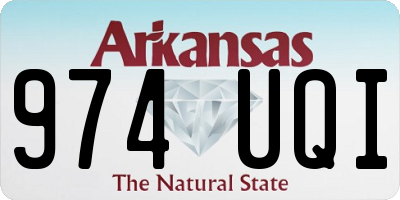 AR license plate 974UQI
