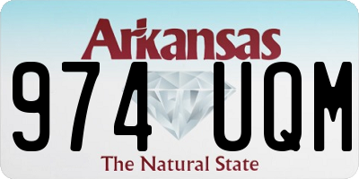 AR license plate 974UQM