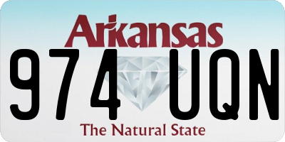 AR license plate 974UQN