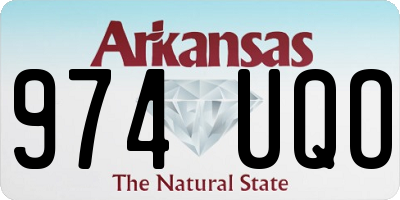AR license plate 974UQO