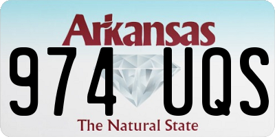 AR license plate 974UQS