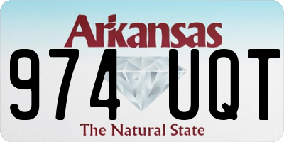 AR license plate 974UQT