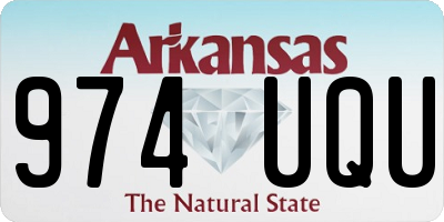 AR license plate 974UQU