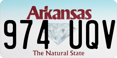AR license plate 974UQV