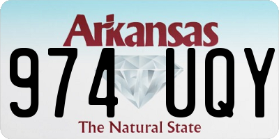 AR license plate 974UQY