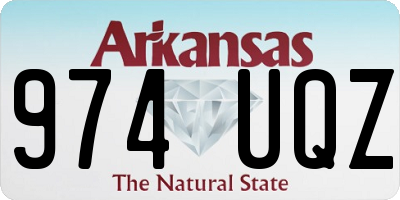 AR license plate 974UQZ