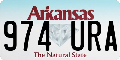 AR license plate 974URA