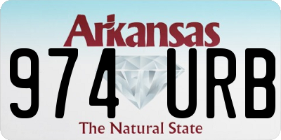 AR license plate 974URB