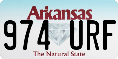 AR license plate 974URF