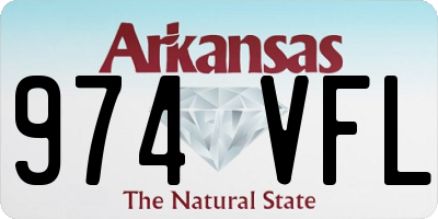 AR license plate 974VFL