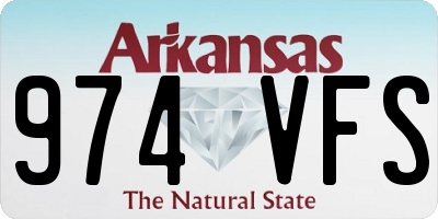 AR license plate 974VFS