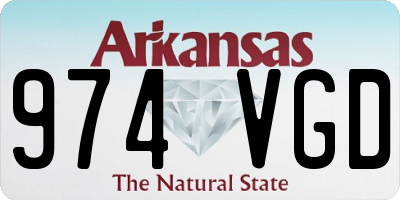 AR license plate 974VGD