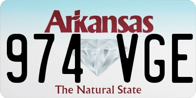 AR license plate 974VGE
