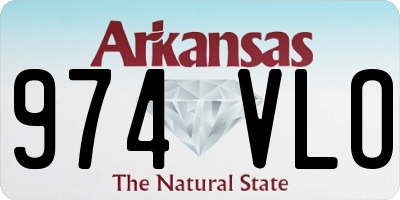 AR license plate 974VLO