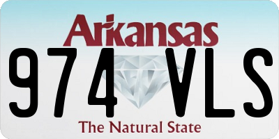 AR license plate 974VLS