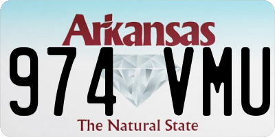 AR license plate 974VMU
