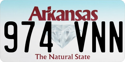 AR license plate 974VNN