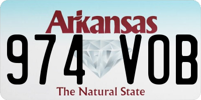 AR license plate 974VOB