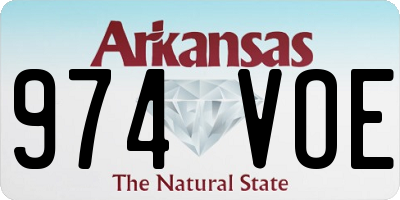 AR license plate 974VOE