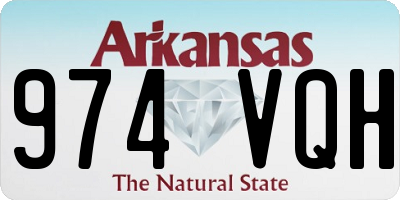AR license plate 974VQH
