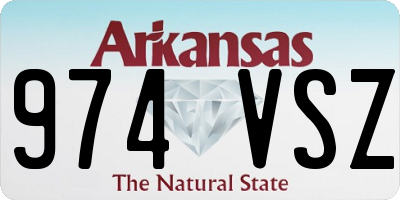 AR license plate 974VSZ
