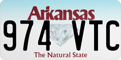 AR license plate 974VTC