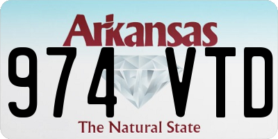AR license plate 974VTD