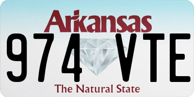 AR license plate 974VTE