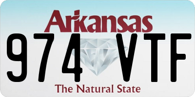 AR license plate 974VTF