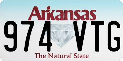 AR license plate 974VTG