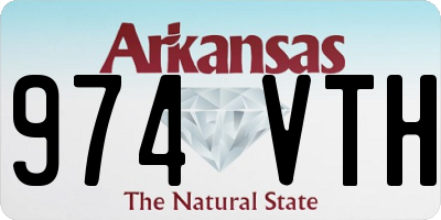 AR license plate 974VTH