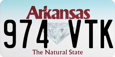 AR license plate 974VTK