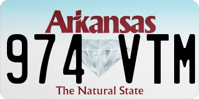 AR license plate 974VTM
