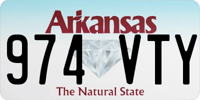 AR license plate 974VTY