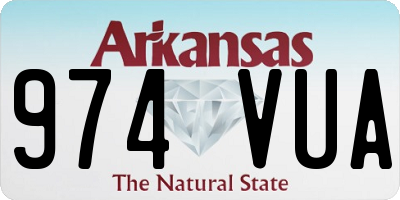 AR license plate 974VUA