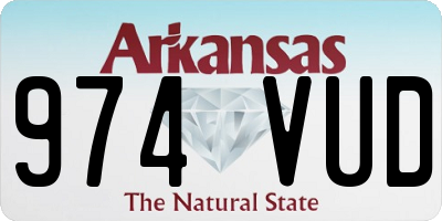AR license plate 974VUD