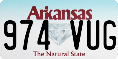 AR license plate 974VUG