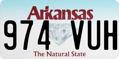 AR license plate 974VUH