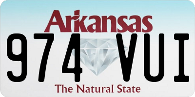 AR license plate 974VUI