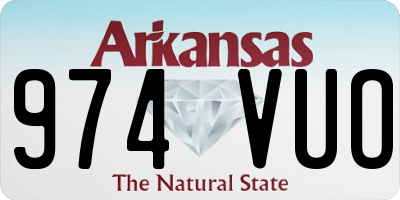 AR license plate 974VUO