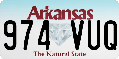 AR license plate 974VUQ