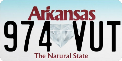 AR license plate 974VUT