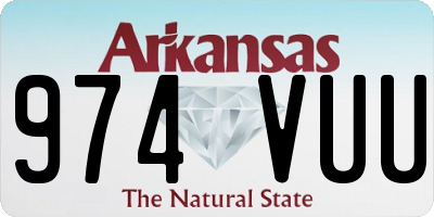 AR license plate 974VUU