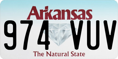 AR license plate 974VUV